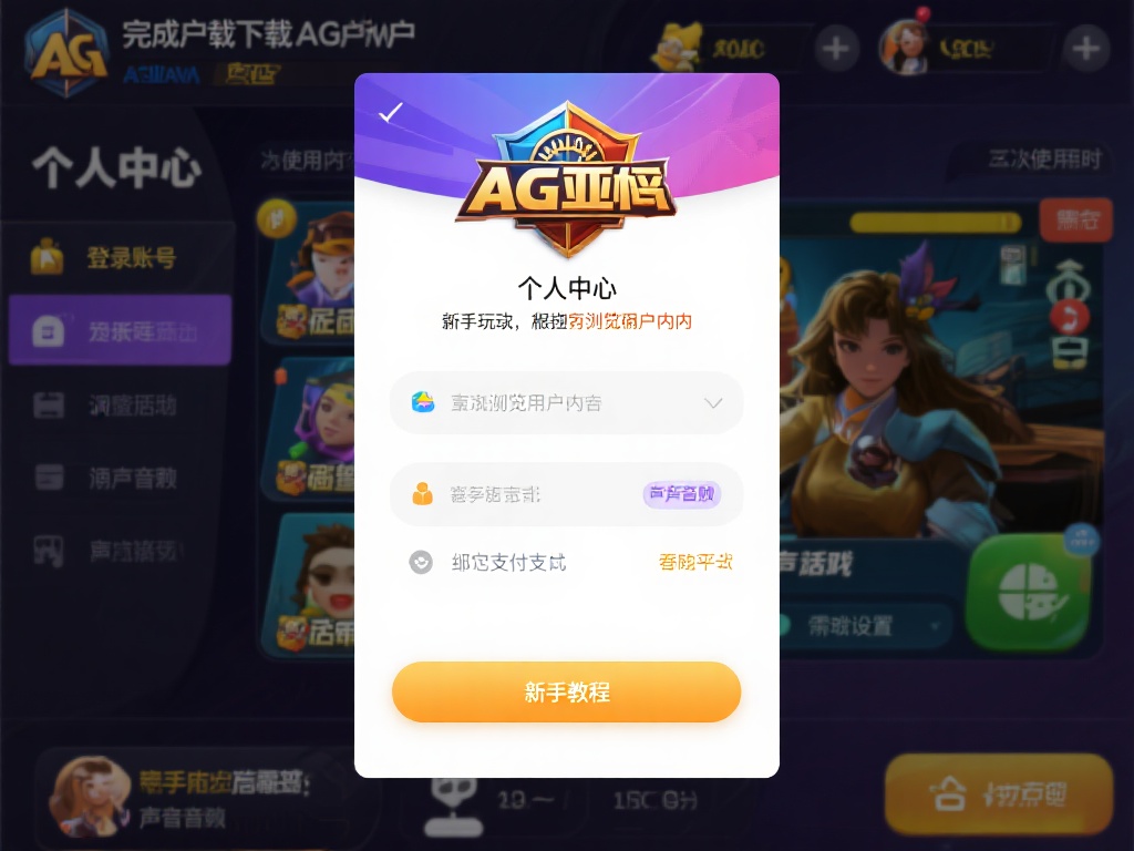 完成客户端下载AG亚游后，初次使用时需要进行简单的